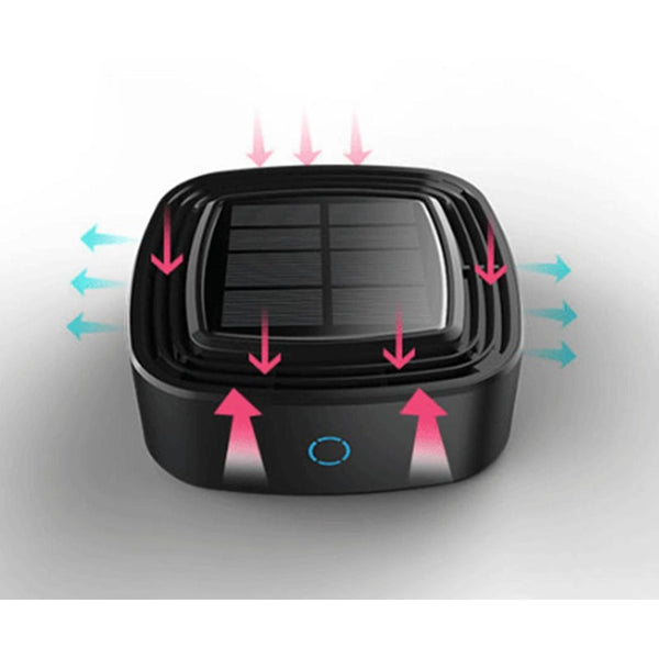 Car Air Purifier Solar Negative Ion Freshener Multi Layer Filter To Remove Formaldehyde Odor