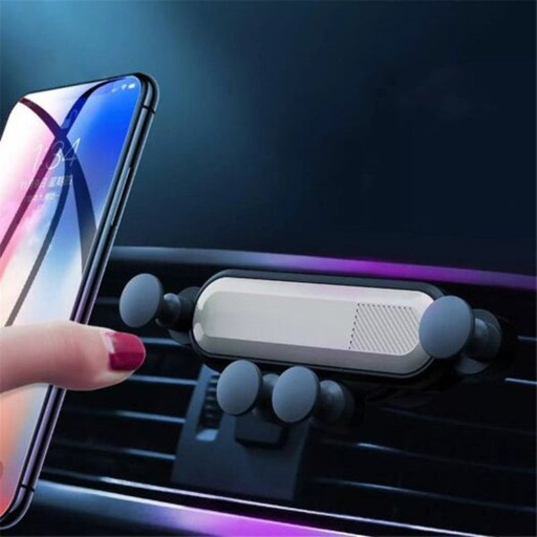 Car Air Vent Gravity Linkage Phone Holder Stand Mountshock Absorption Universal For Iphone Huawei Red