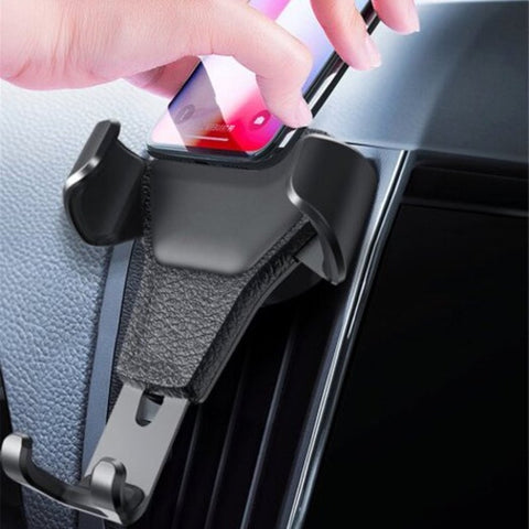 Car Air Vent Gravity Phone Mount Holder Stand Universal For Iphone Samsung Xiaomi Black