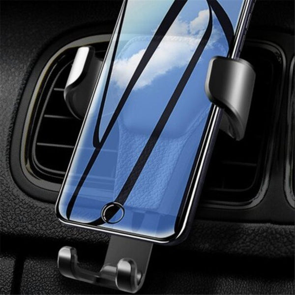 Car Air Vent Gravity Phone Mount Holder Stand Universal For Iphone Samsung Xiaomi Black Mounts & Holders