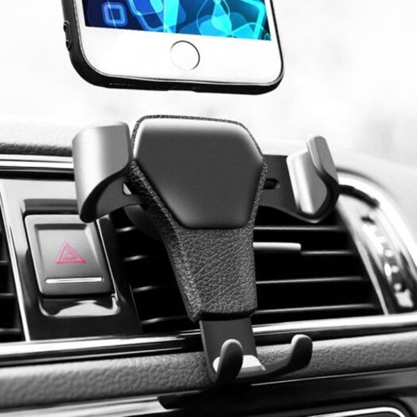 Car Air Vent Mount Stand No Magnetic Mobile Phone Holder Black