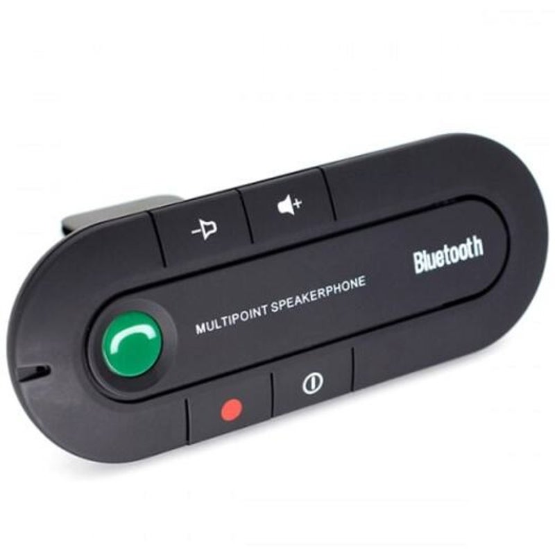 Car Bluetooth Handsfree Kit Sun Visor Fm Mp3 Player Black