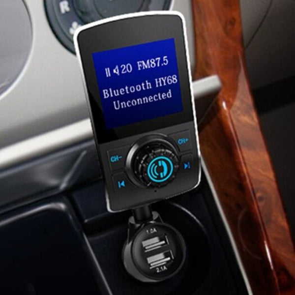 Car Bluetooth Mp3 Player Usb Charger Fm Transmitter Black