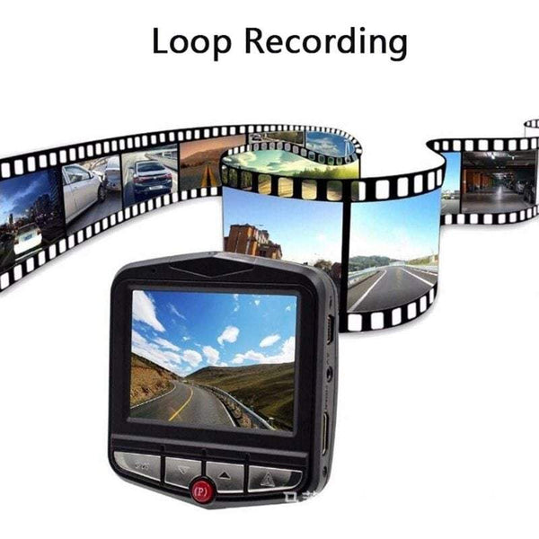 Car Camera Driving Recorder 1080P Screen Hidden Shield Mini Night Vision Loop Recording Black