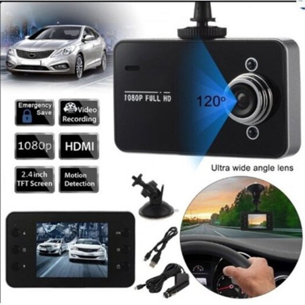 Car Camera Dvr Camcorder Video Auto Tachograph K6000 Driving Recorder Black Rear View Monitors/Cams & Kits