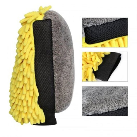 Car Care Premium Ultimate Wash Mitts 2Pcs Yellow Other Automotive Care Supplies