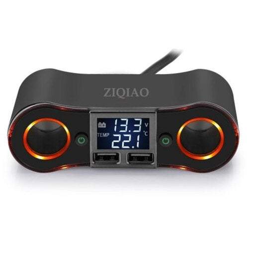 Cigarette Lighter Socket Splitter Power Adapter Outlet 3.5A Dual Usb Chargers & Cradles