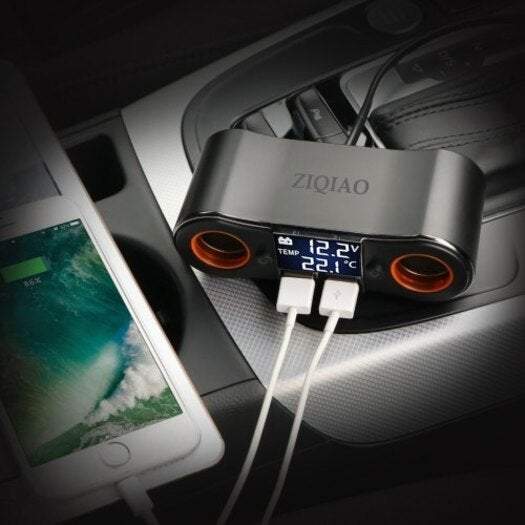 Cigarette Lighter Socket Splitter Power Adapter Outlet 3.5A Dual Usb Chargers & Cradles