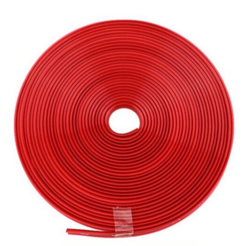 Car Decor Styling Strip Wheel Rim Tire Protection Covers Auto Accessories Red