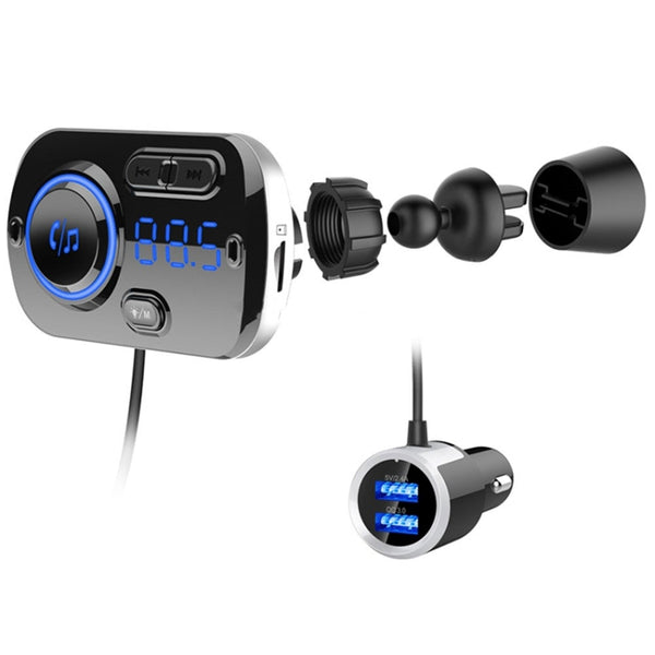 Car Digital Radio Receiver Bluetooth Mp3 Player Fm Transmitter Voice Assistant Qc3.0 Quick Charger Car Audio In Dash Units