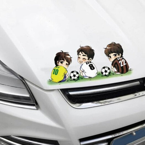 Car Diy Removable Soccer Player Style Waterproof Sticker Decals Auto Accessories
