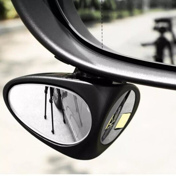 Car Double Side Blind Spot Rearview Mirror Hd 360 Degrees Wide Angle Reversing Auxiliary Black Mirrors
