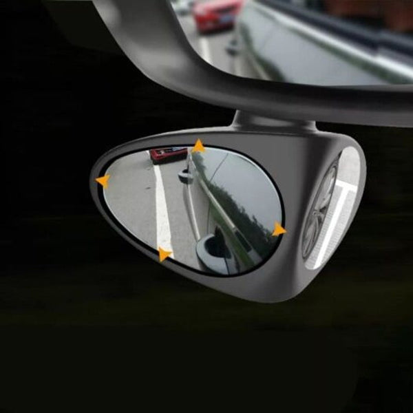 Car Double Side Blind Spot Rearview Mirror Hd 360 Degrees Wide Angle Reversing Auxiliary Black Mirrors