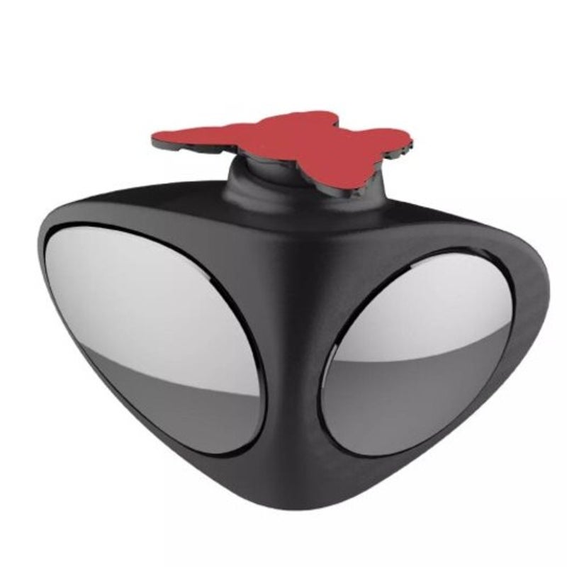 Car Double Side Blind Spot Rearview Mirror Hd 360 Degrees Wide Angle Reversing Auxiliary Black Mirrors