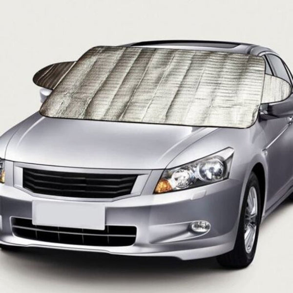 Car Front Windshield Cover Warm White Sun Visors