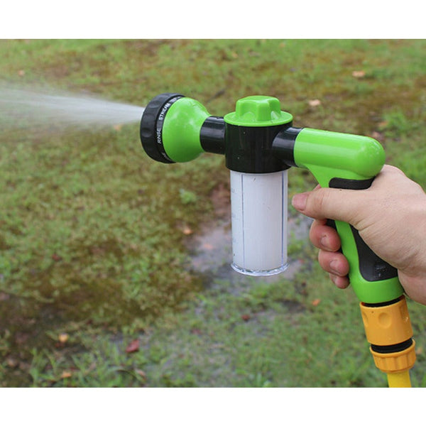 8 In 1 Jet Spray Gun Soap Dispenser Garden Watering Hose Nozzle Car Washing Tool