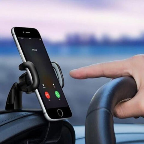 Car Hud Dashboard Holder Mount Stand 360 Degrees Universal For Smartphone Black