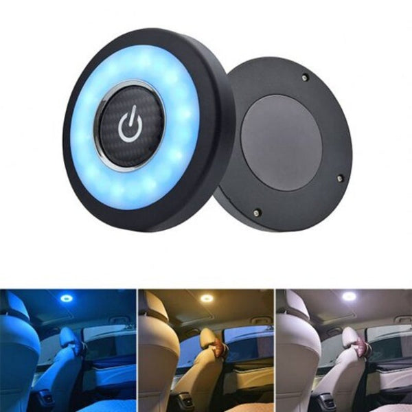 Car Interior Led Roof Reading Light Usb Charging Mag Netic Vehicle Ceiling Lamp Blue Yellow Interior Lights