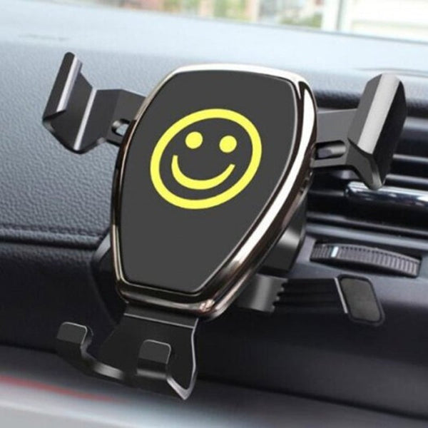 Car Phone Holder Gravity Linkage Automatic Air Outlet Navigation Bracket Blue