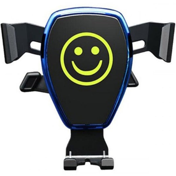 Car Phone Holder Gravity Linkage Automatic Air Outlet Navigation Bracket Blue