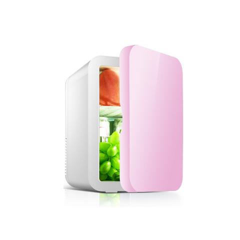 Car Portable Mini Refrigerator Cosmetics Refrigeration Pink