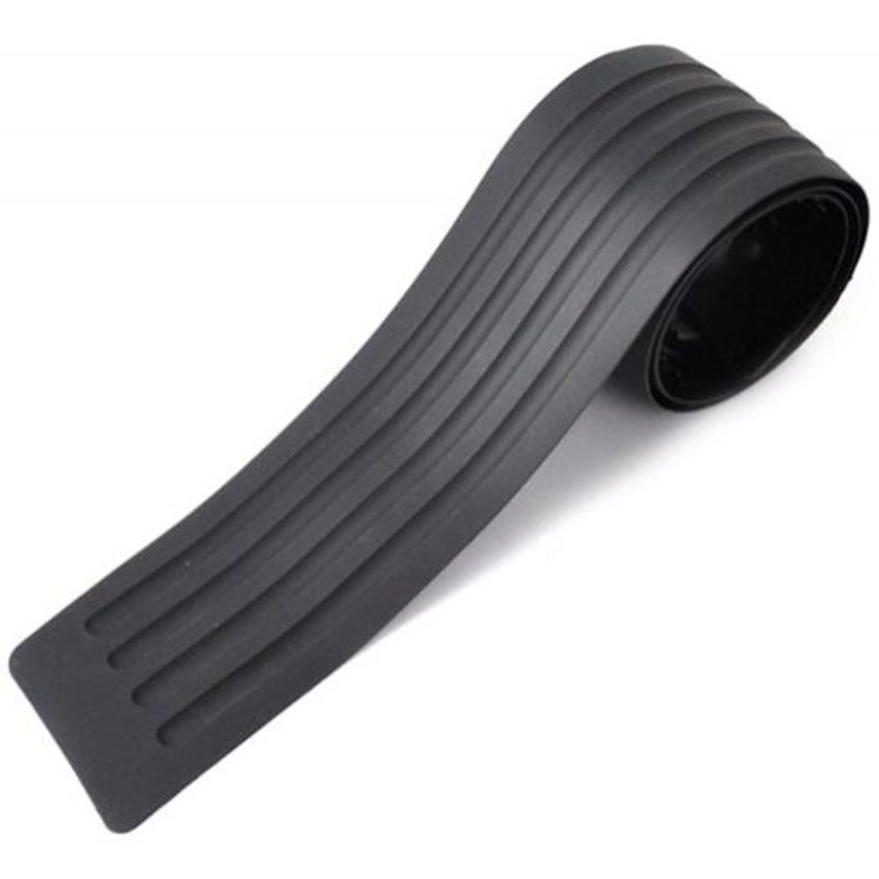 Car Rear Bumper Protector Trunk Boot Rubber Strip Black Mouldings Trim