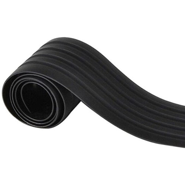 Car Rear Bumper Protector Trunk Boot Rubber Strip Black Mouldings Trim