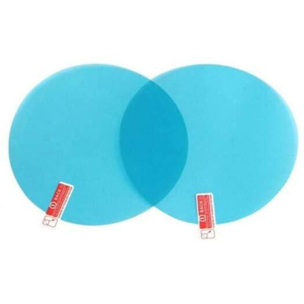 Car Rearview Mirror Water Resist Protective Membrane Anti Fog Glare Sticker Transparent 9.5X9.5 Window Film