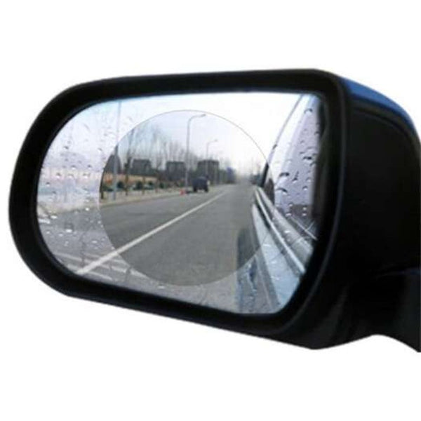 Car Rearview Mirror Water Resist Protective Membrane Anti Fog Glare Sticker Transparent 9.5X9.5 Window Film