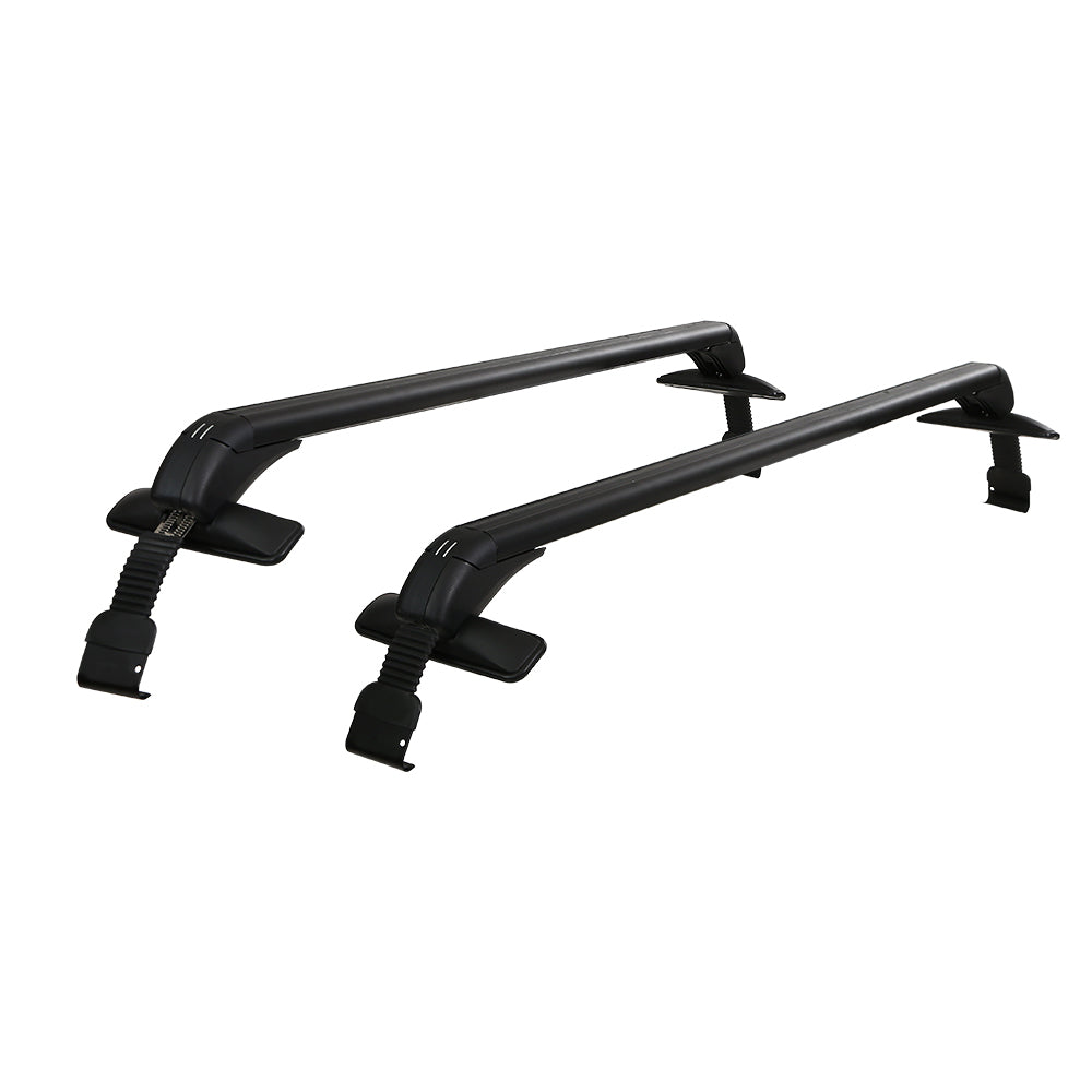 Giantz Universal Car Roof Rack Cross Bars 90Cm Aluminium Lockable 75Kg Clamps Roof Racks