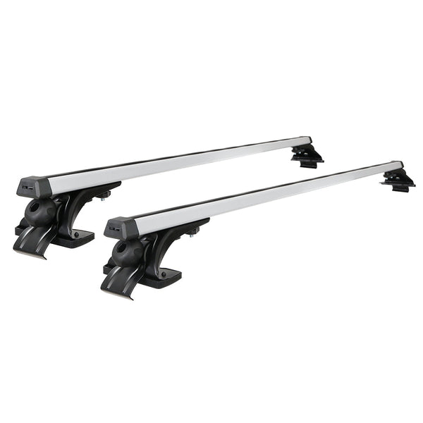 Giantz Universal Car Roof Rack 1450Mm Cross Bars Aluminium Silver Brackets Carrier 90Kg Roof Racks