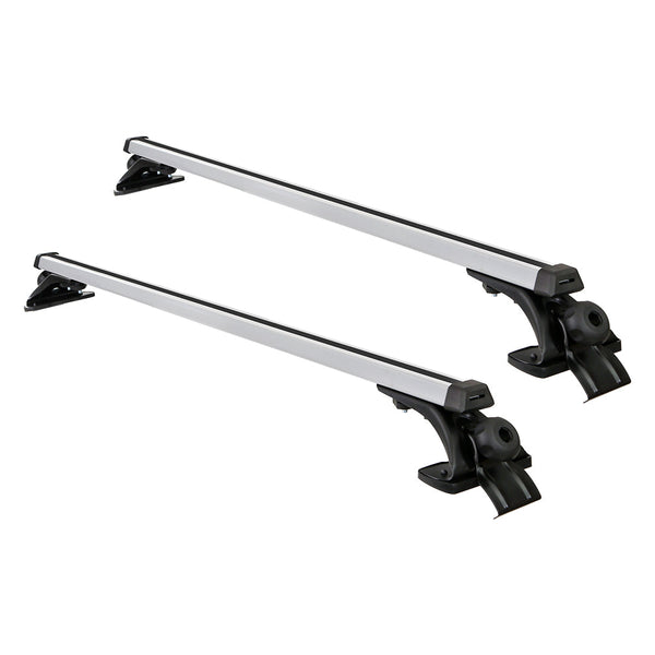 Giantz Universal Car Roof Rack 1450Mm Cross Bars Aluminium Silver Brackets Carrier 90Kg Roof Racks