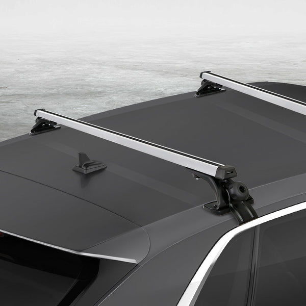 Giantz Universal Car Roof Rack 1450Mm Cross Bars Aluminium Silver Brackets Carrier 90Kg Roof Racks