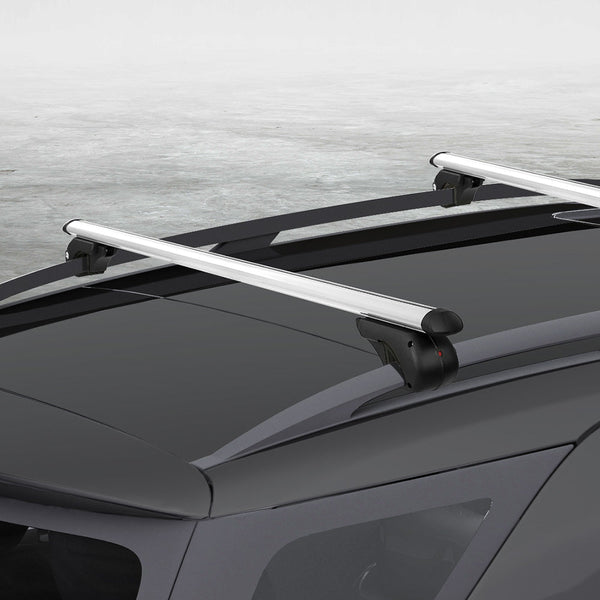 Giantz Universal Car Roof Rack 1360Mm Cross Bars Aluminium Silver 90Kgs Load Carrier Roof Racks