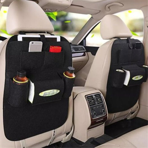 Car Seat Storage Bag Cover Organizer Multifunction Vehicle Black