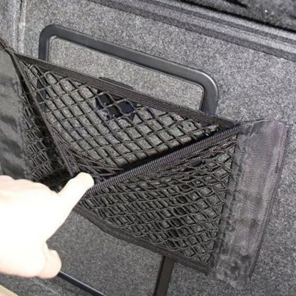 Car Seat Storage Mesh Organizer Black