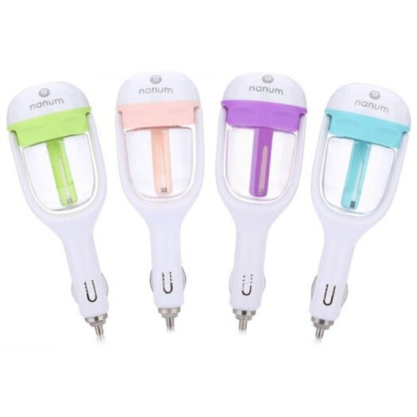Car Styling Power Protection Humidifier Aromatherapy Essential Oil Diffuser Air Purify Purple Air Fresheners