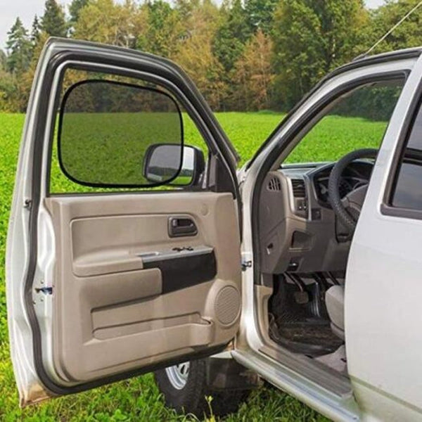 Car Double Deck Sunblock Board 4Pcs Black 44 X 38Cm Sun Visors