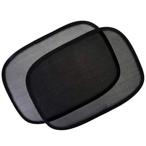 Car Double Deck Sunblock Board 4Pcs Black 44 X 38Cm Sun Visors