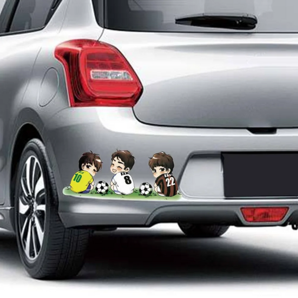 Car Diy Removable Soccer Player Style Waterproof Sticker Decals Auto Accessories