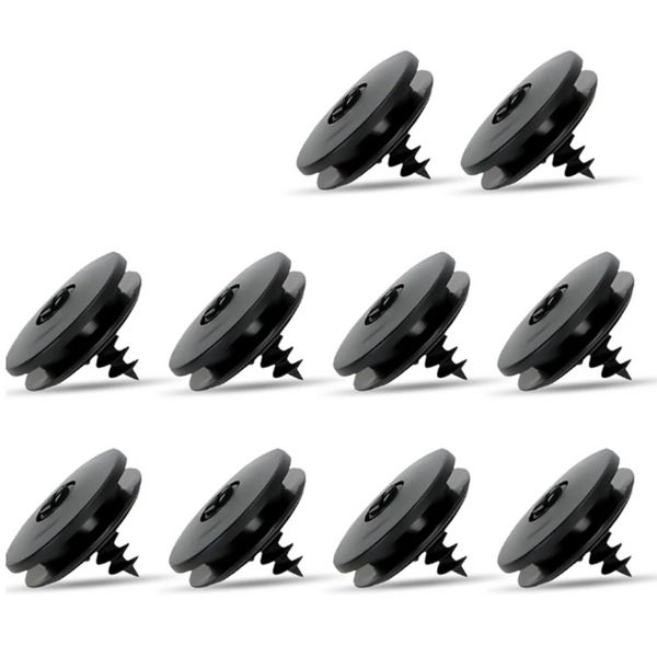 Car Floor Mat Fastening Clips Pack Of 10 For Attaching Anti Slip Mats Buckles Black Plastic Universal 3.55*2 Cm Suitable Most Floor Mats Carpets