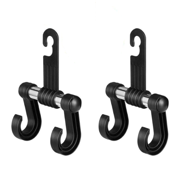 Seat Headrest Hook 2 Pcs Preyda Can Store Shopping Bags Coats Wallets Little One Products Suitable For Cars Jeep Suv Trucks Etc. Black Car Organisers