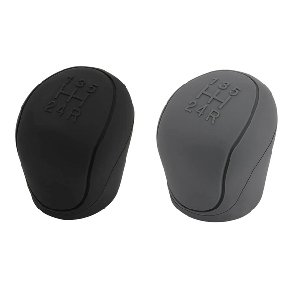 Car Silicone Gear Shift Knob Covers Black Grey 2 Pack 6 Speed Compatible With Various Models Other Car Interior