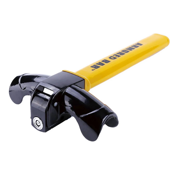 Car Steering Wheel Lock Anti Theft For Classic Cars Security With 2 Keys Yellow Steering Wheels