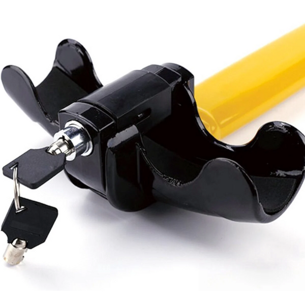 Car Steering Wheel Lock Anti Theft For Classic Cars Security With 2 Keys Yellow Steering Wheels
