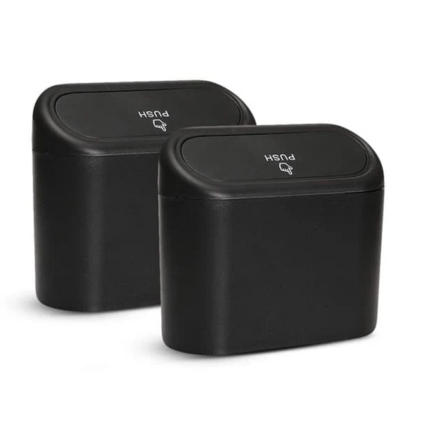 Car Trash Can Waterproof Hanging Storage Box With Lid 2 Pack Portable For \U0026 Office Rubbish Bins