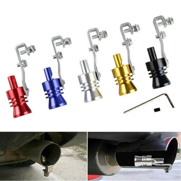 Exhaust Pipes Car Turbo Sound Whistle Exhaust Muffler Black
