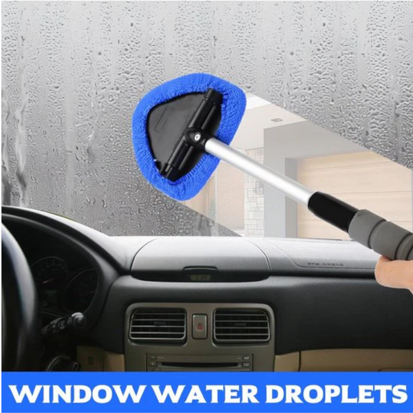 Car Cleaning Kit 5 Piece Tool Brush With Telescopic Handle 1 + 4 Blue Cloths 50Ml Spray Bottle Other Automotive Care Supplies