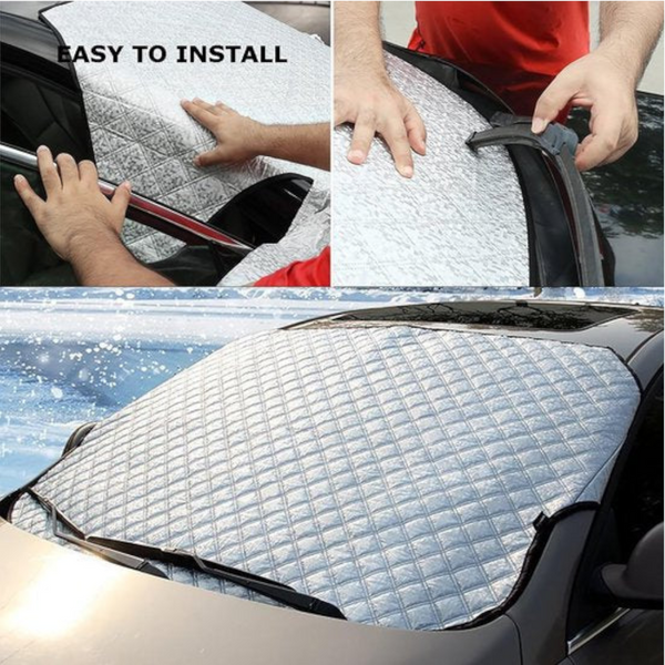 Car Windshield Cover Thickened Protective For The Protects Against Snow Ice Frost Sun Uv Rays Dust And Water Ideal Suvs Suitable All Seasons. Other Ca
