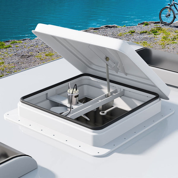 Weisshorn Roof Vent Fan Air Exhaust Hatch 12V Rv Motorhome Camper White Caravan Parts Accessories